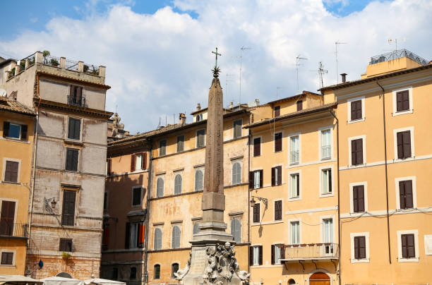 istock Obelisk in Pantheon Square - Piazza della Rotonda in Rome, Italy 1087353478