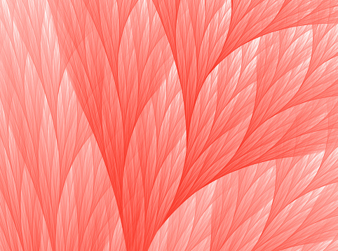 Living Coral Color of the Year 2019 Abstract Reef Fractal Fine Art