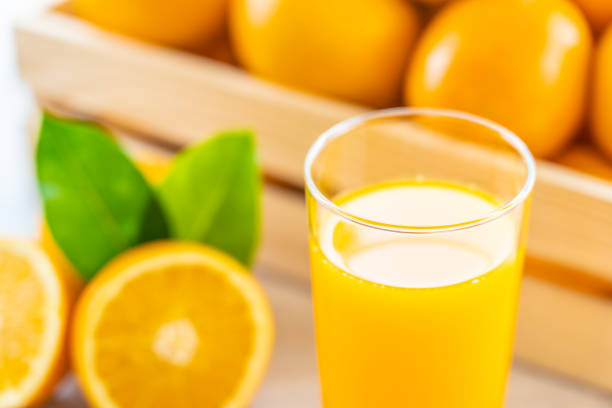 istock Fresh orange juice for drink in bottle glass 1087373876
