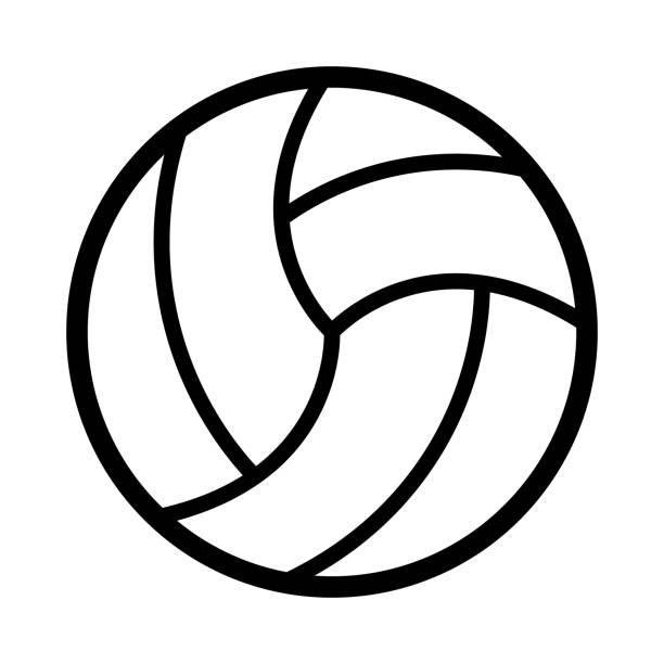 Cartoon Volleyball Icon Stock Illustration - Download Image Now - Volleyball  - Sport, Bouncing, Icon - iStock