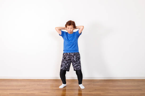 istock Exercise and elderly women of Asian 1087387700