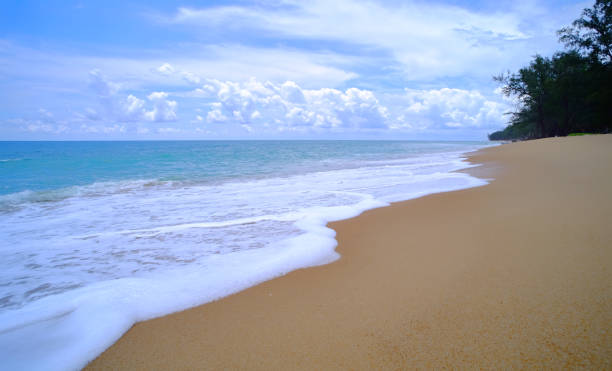 istock seascape, sand beach and blue sky 1087398198