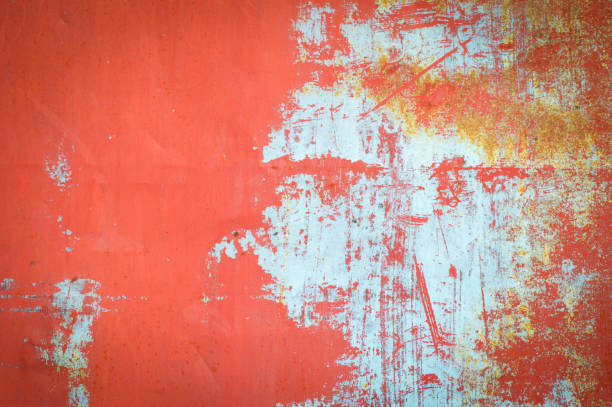 istock Grunge background of red / Old texture with rust Steel frame 1087403332
