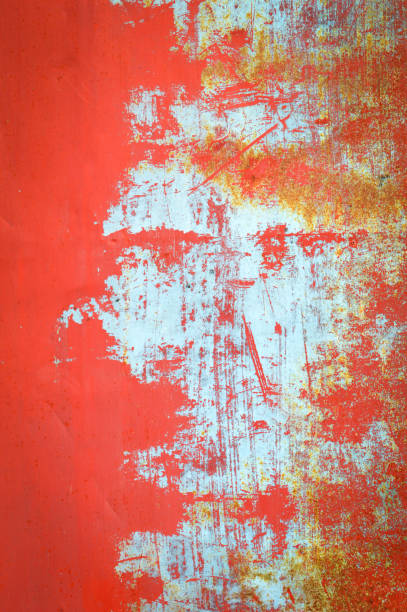 istock Grunge background of red / Old texture with rust Steel frame 1087403334