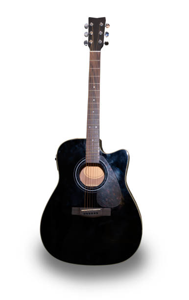 istock Electric Folk Guitar isolated on white background. 1087405248