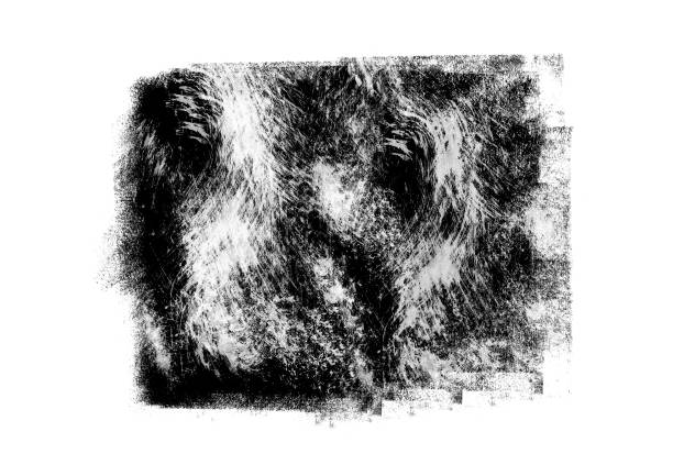 istock Black color graphic patches graphic brush strokes design effect element for background 1087416664
