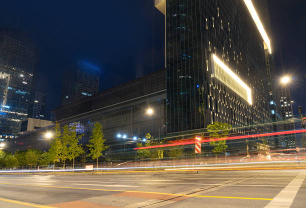 istock Motion speed effect with City Night,hangzhou,china 1087421852
