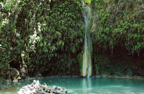 Gerakiou Waterfall in North Evia stock photo