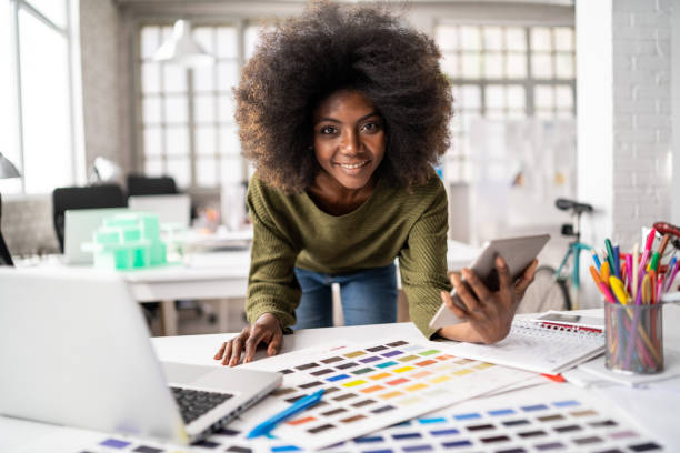 istock Fashion designer working in studio 1087448618