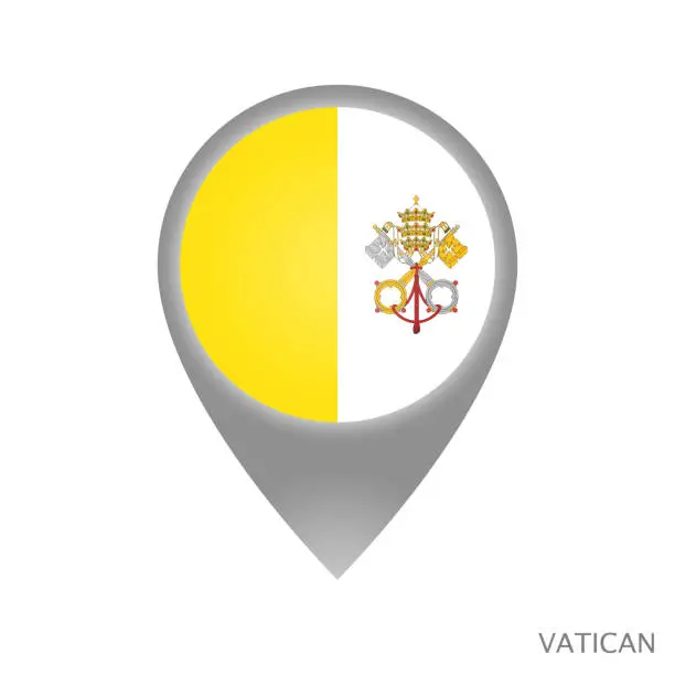 Vector illustration of Vatican point