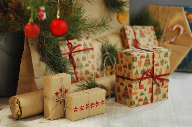 istock gifts lie under the New Year tree 1087466862