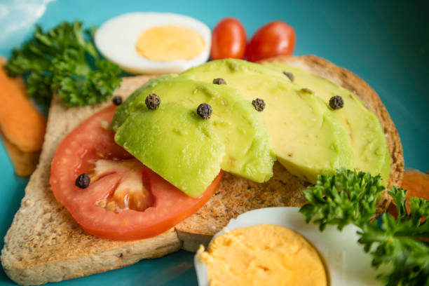 Healthy and delicious vegetarian avocado toast