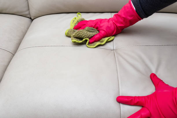 istock side view man cleaning leather sofa at home with wet towel 1087482030