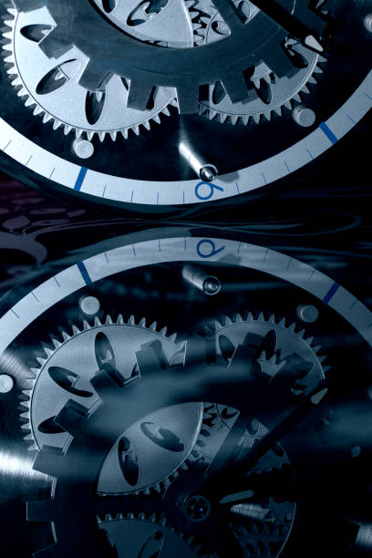 istock Abstract Grunge Retro Clock Gears Background 1087486734