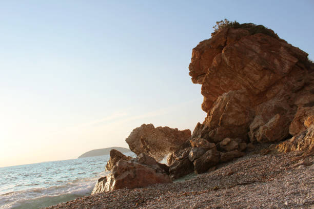 istock Rock formation at Katafygi beach in Fokea 1087494672