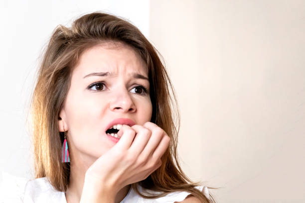 istock Woman in stress or afraid 1087499554