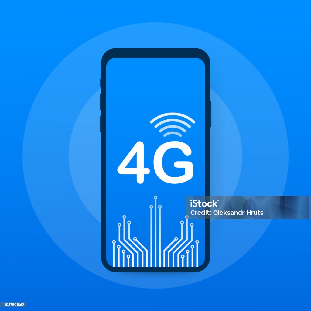 4g Network Wireless Systems And Internet Communication Network Vector ...