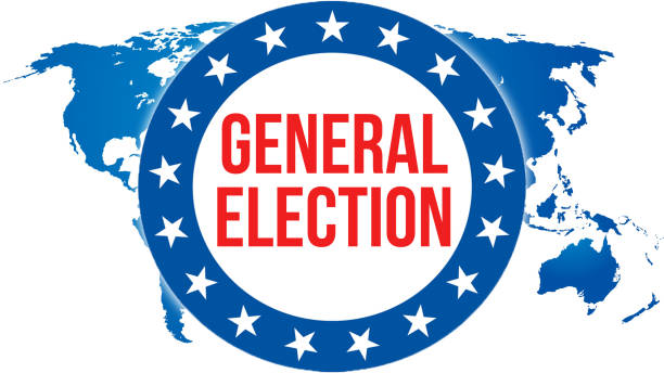 istock general election election on a World background, 3D rendering. World country map as political background concept. Voting, Freedom Democracy, general election concept. general election and Presidential election banner concept