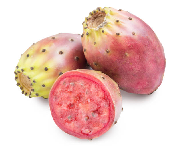 istock Prickly pears or opuntia fruits on white background. 1087513108