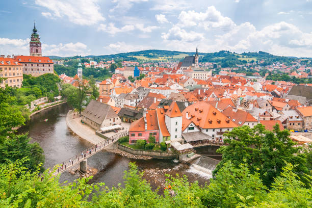 istock View of medieval city Cesky Krumlov. 1087518490