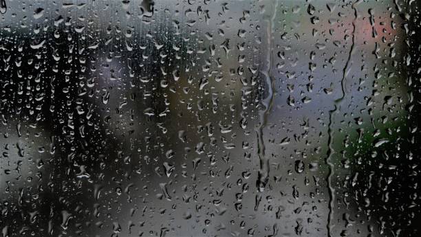 istock Natural water drop on glass 1087522804