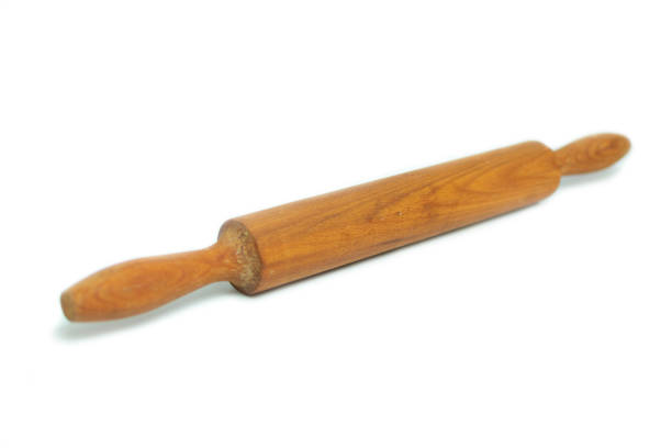 istock wooden kitchen rolling pin for rolling out dough on white background 1087533926