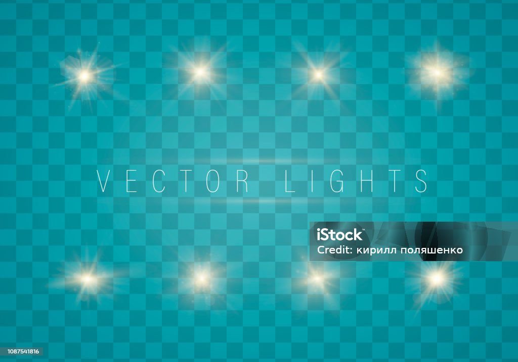 밝은 별 빛입니다 광선에 대한 스톡 벡터 아트 및 기타 이미지 - 광선, 근거리 초점, 금-금속 - iStock