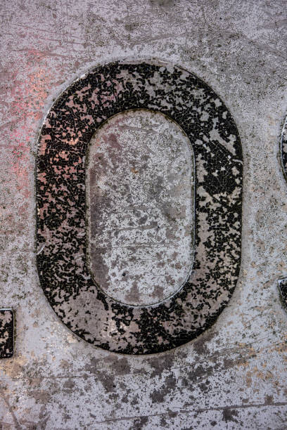 istock Written Wording in Distressed State Typography Found Number Zero 0 o 1087542812