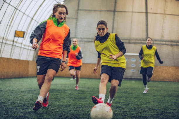 istock Women's Soccer Players during Game 1087547764