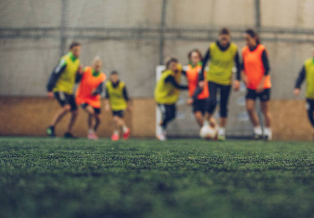 istock Female Soccer Players during Game 1087547794
