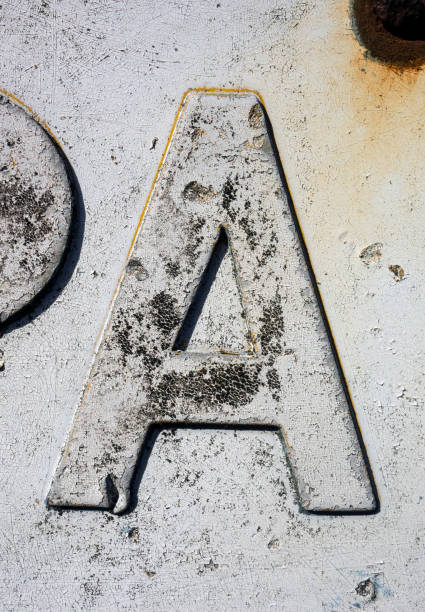 istock Written Wording in Distressed State Typography Found Letter A 1087554184