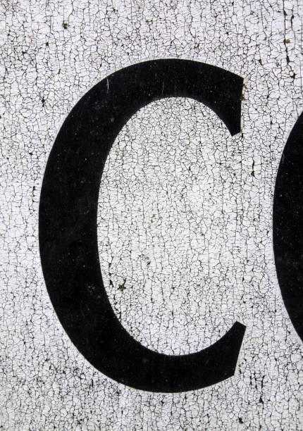 istock Written Wording in Distressed State Typography Found Letter C 1087554752