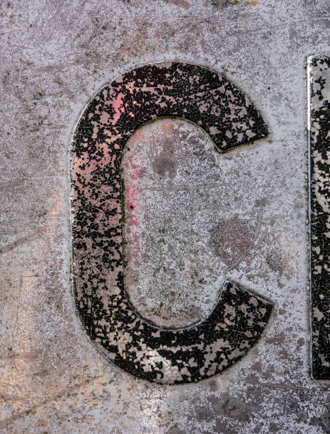 istock Written Wording in Distressed State Typography Found Letter C 1087555054