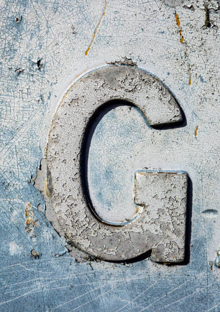 istock Written Wording in Distressed State Typography Found Letter G 1087557154