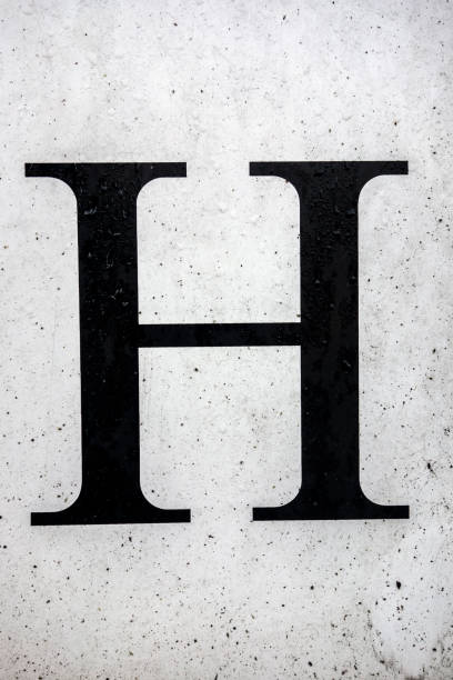 istock Written Wording in Distressed State Typography Found Letter H 1087558214