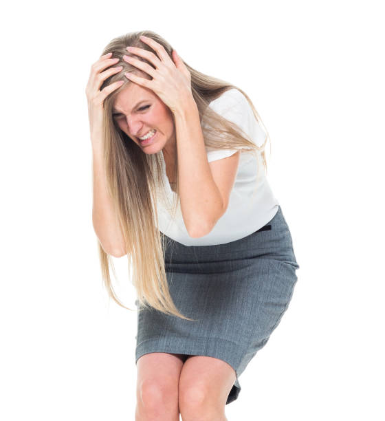 istock Businesswoman is hiding 1087559020