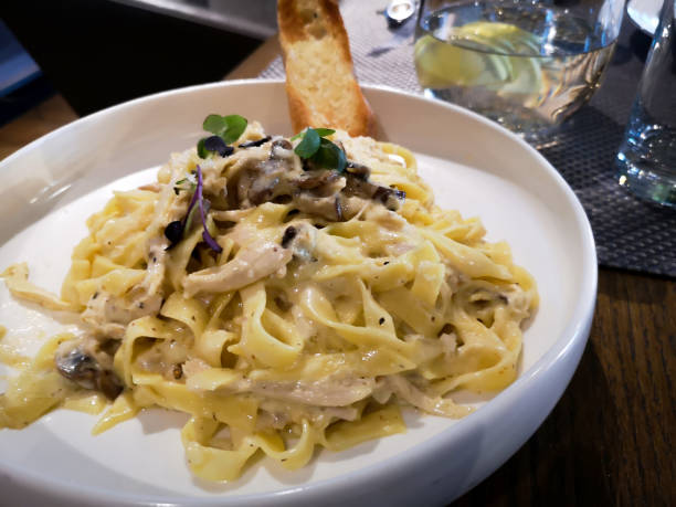 istock Delicious Italian dish - White Sauce Pasta 1087563568