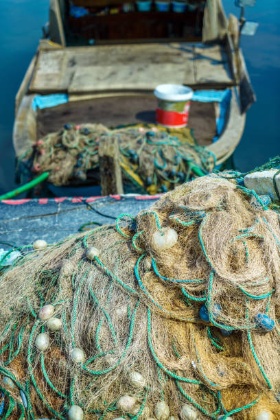 istock Industrial Fishing Equipment Fishnets 1087564198