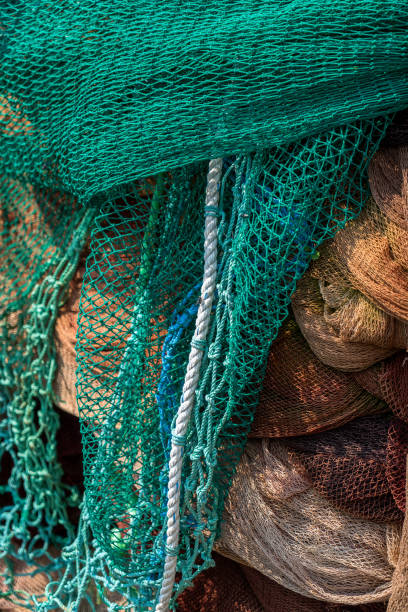 istock Industrial Fishing Equipment Fishnets 1087565770