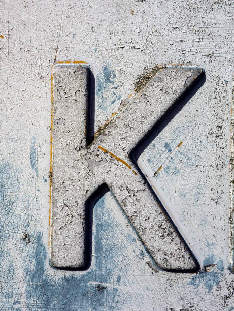 istock Written Wording in Distressed State Typography Found Letter K 1087567880