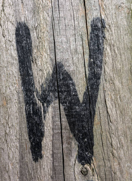 istock Written Wording in Distressed State Typography Found Letter W 1087567908