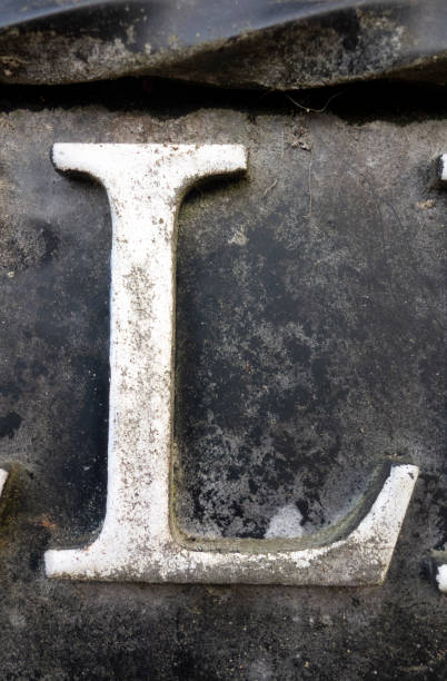 istock Written Wording in Distressed State Typography Found Letter L 1087568038