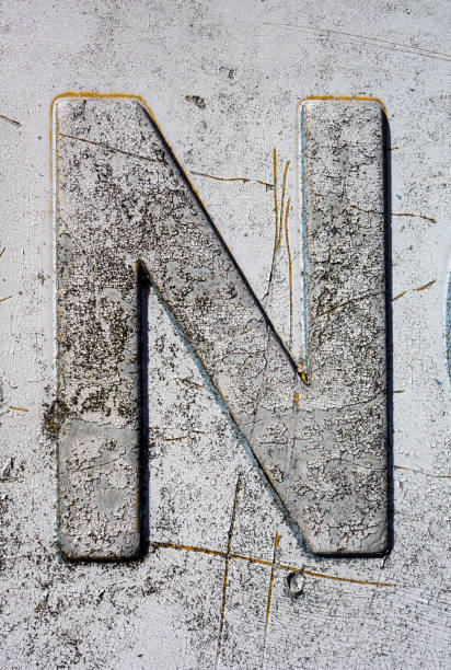 istock Written Wording in Distressed State Typography Found Letter N 1087568362