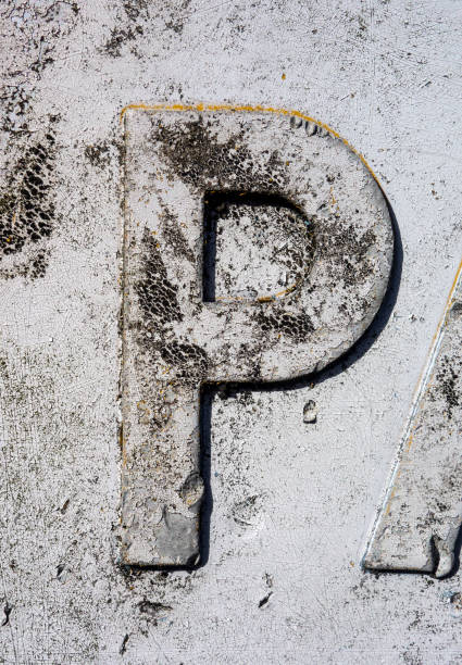 istock Written Wording in Distressed State Typography Found Letter P 1087568456