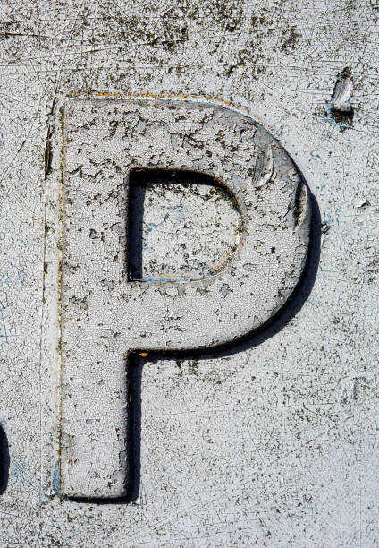 istock Written Wording in Distressed State Typography Found Letter P 1087568642