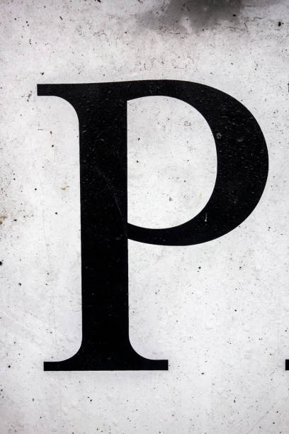 istock Written Wording in Distressed State Typography Found Letter P 1087569706