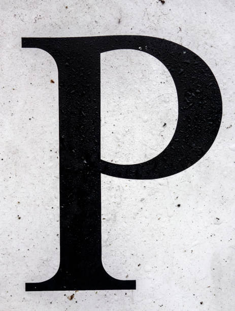 istock Written Wording in Distressed State Typography Found Letter P 1087569754