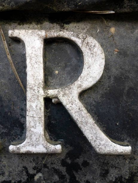 istock Written Wording in Distressed State Typography Found Letter R 1087570136
