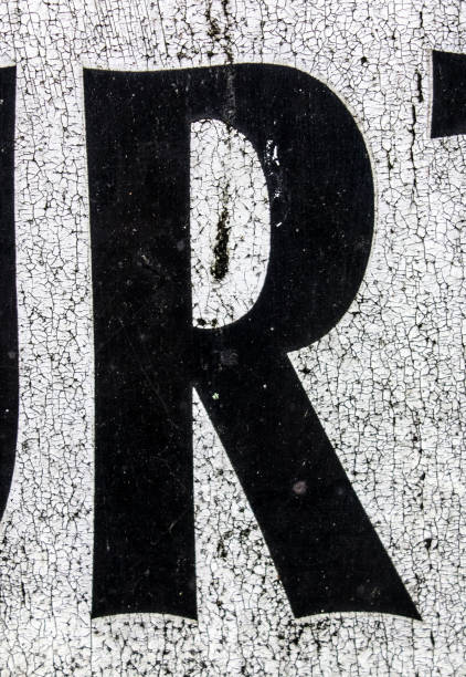 istock Written Wording in Distressed State Typography Found Letter R 1087570270