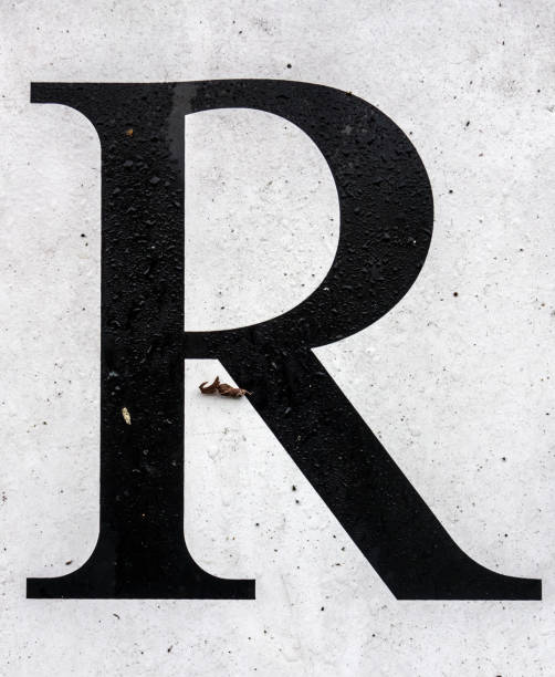 istock Written Wording in Distressed State Typography Found Letter R 1087570272